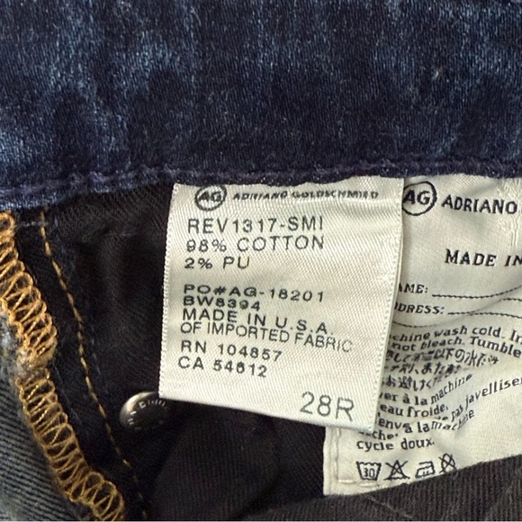 Ag Adriano Goldschmied The Ballard Slim Boot Jeans Womens 28 Low Rise Vintage - Picture 8 of 8